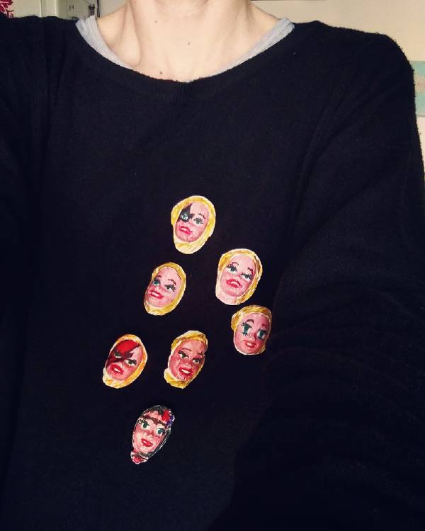  calco barbie colorati a mano 7