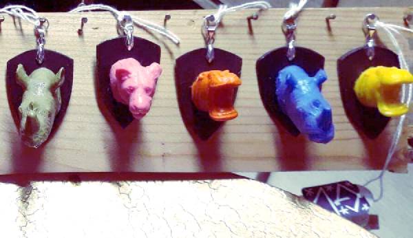  ciondoli tassidermia in colla a caldo a