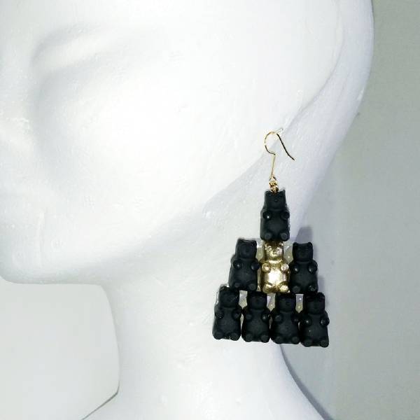  orecchini orsetti gommosi in colla a caldo