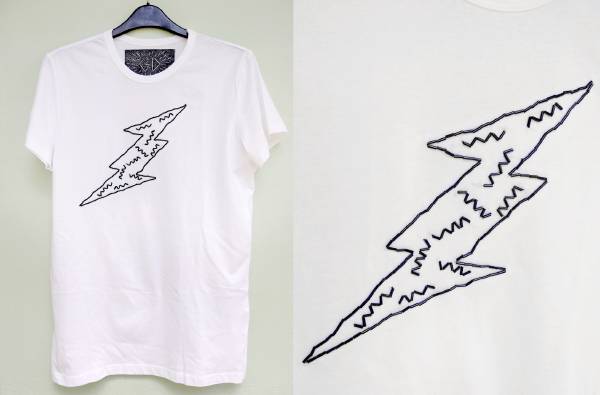  tshirt saetta di perline ricamate a mano b